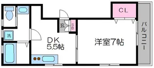 Casa理化【2階】の間取り