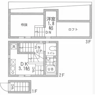 ヴィラ仲六郷の間取り
