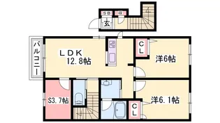 Sakura Suites【2階】の間取り