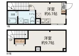 モンソレイユ水天宮【1階】の間取り