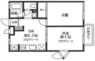 ルミエール中原【2階】の間取り