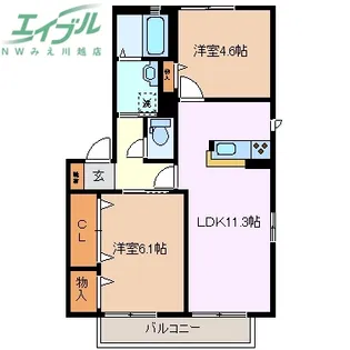 サミット C棟【1階】の間取り