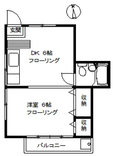 ひるはうす【1階】の間取り