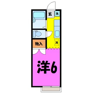 イーストフラッツ【1階】の間取り