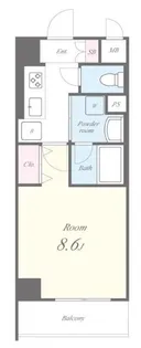 クレール南町【4階】の間取り