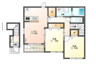 イチリ庵【2階】の間取り