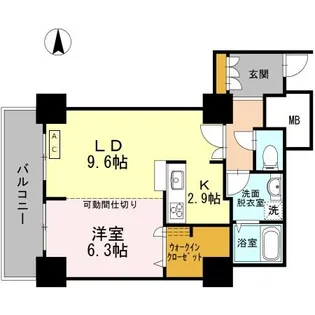 品川シーサイドビュータワーI【7階】の間取り