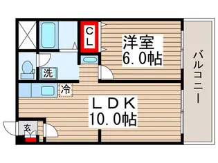 ツイン コートE【3階】の間取り