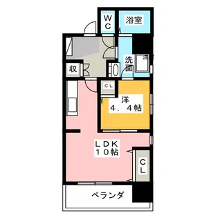 ウィリアムヒルズ浜松【5階】の間取り