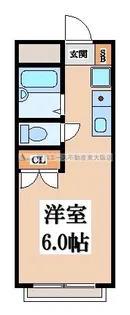 エステートピアナカタD棟【2階】の間取り