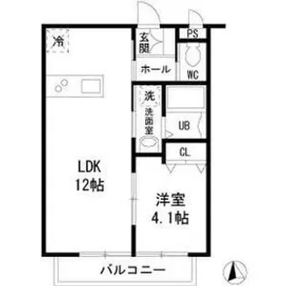 フォレストメゾン三河島【1階】の間取り