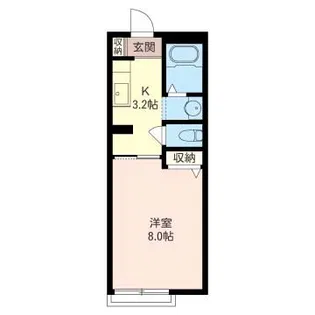 フォレスタII【1階】の間取り