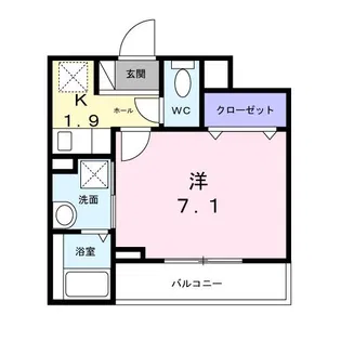ワイズフラット【2階】の間取り