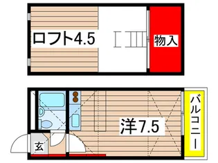 ビレッジアップ梶ヶ谷【1階】の間取り