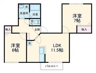 シャルマンB【2階】の間取り