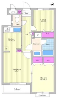 ライオンズマンション鷺ノ宮第2【3階】の間取り