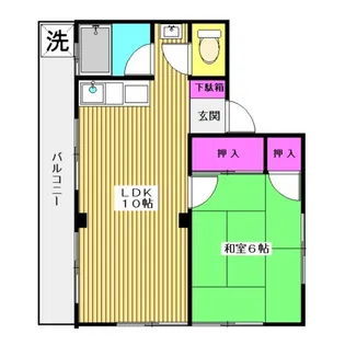 シャトレ大橋【2階】の間取り