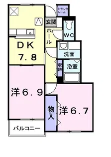 グレイス ロマーヌI【1階】の間取り