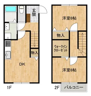 ドリームガーデン津森 B棟の間取り