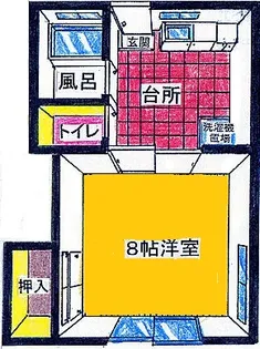 石井ハイツ【1階】の間取り