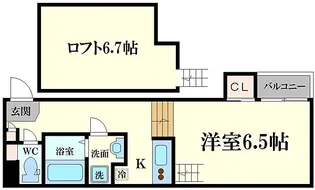 Avenir野江内代【1階】の間取り