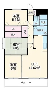 サニーコート坂野【3階】の間取り