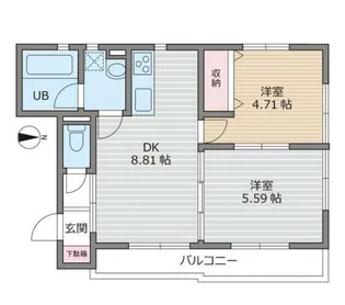 シャトレ等々力【3階】の間取り