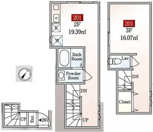 大井町AP【2階】の間取り