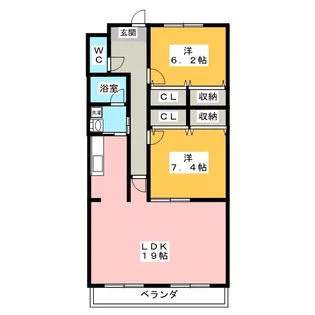 エスポワール【3階】の間取り