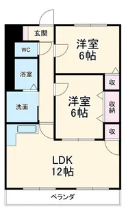 グリーンパレス清水山【3階】の間取り