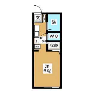 ニューハイツマツモト【1階】の間取り