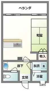 宮里マンション【5階】の間取り