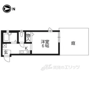 北山グランブルーハイツ【1階】の間取り
