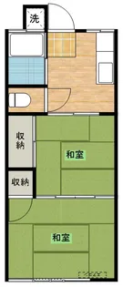 山崎アパート【1階】の間取り