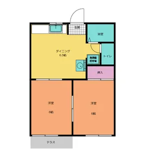 カーサビアンカ花園 A棟【1階】の間取り