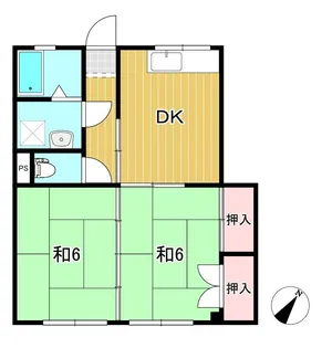 陽崇台ハイツ【1階】の間取り