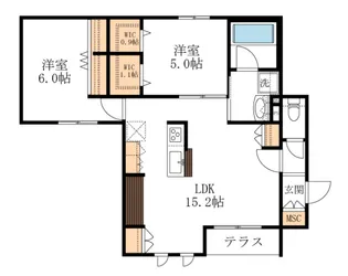 Jolie Maison West【1階】の間取り