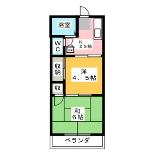 メゾンコエドA【2階】の間取り