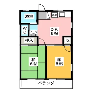 コーポ清樹I【2階】の間取り