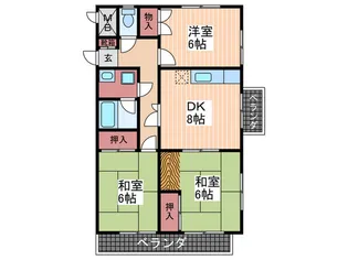 ドミール89【3階】の間取り