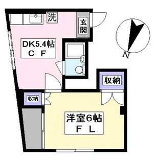 第17サカエビル【3階】の間取り