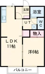 シャトー平松【2階】の間取り