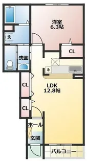 ソレイユGENI【1階】の間取り