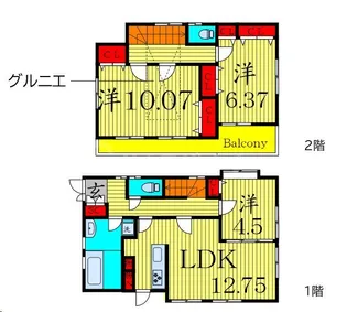 東京都八王子市下恩方町【一戸建】の間取り