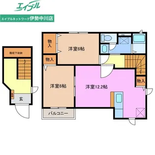 ヴィア・ラッテア A棟【2階】の間取り