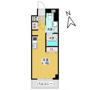 メルヴェーユ東八番丁【3階】の間取り