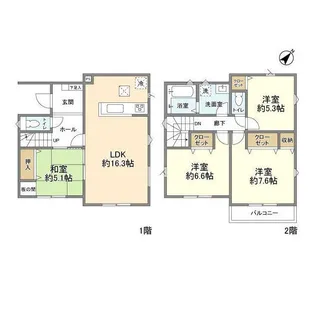 埼玉県ふじみ野市元福岡1【一戸建】の間取り