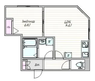 ザ・クラスアーバンス早稲田南【3階】の間取り