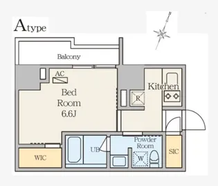 1Kの間取り画像