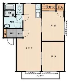 レジデンスノーブル【2階】の間取り